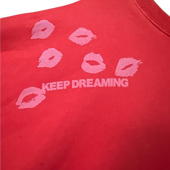 Wild Fable Women's Red Oversized Pullover Sweatshirt - Picture 6 of 8